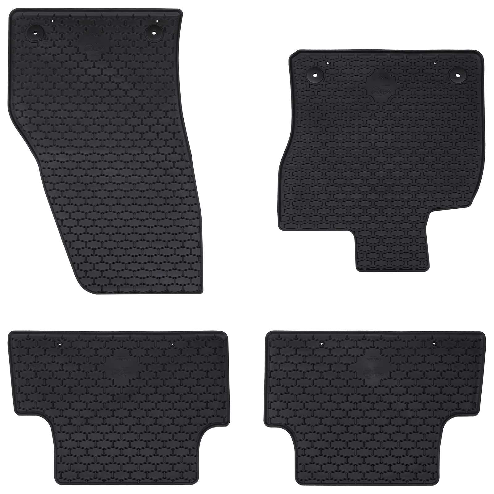 Autofußmatte 4 pcs Schwarz geeignet für T-ROC Cabrio 2019-