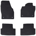Autofußmatte 4 pcs Schwarz Gummi