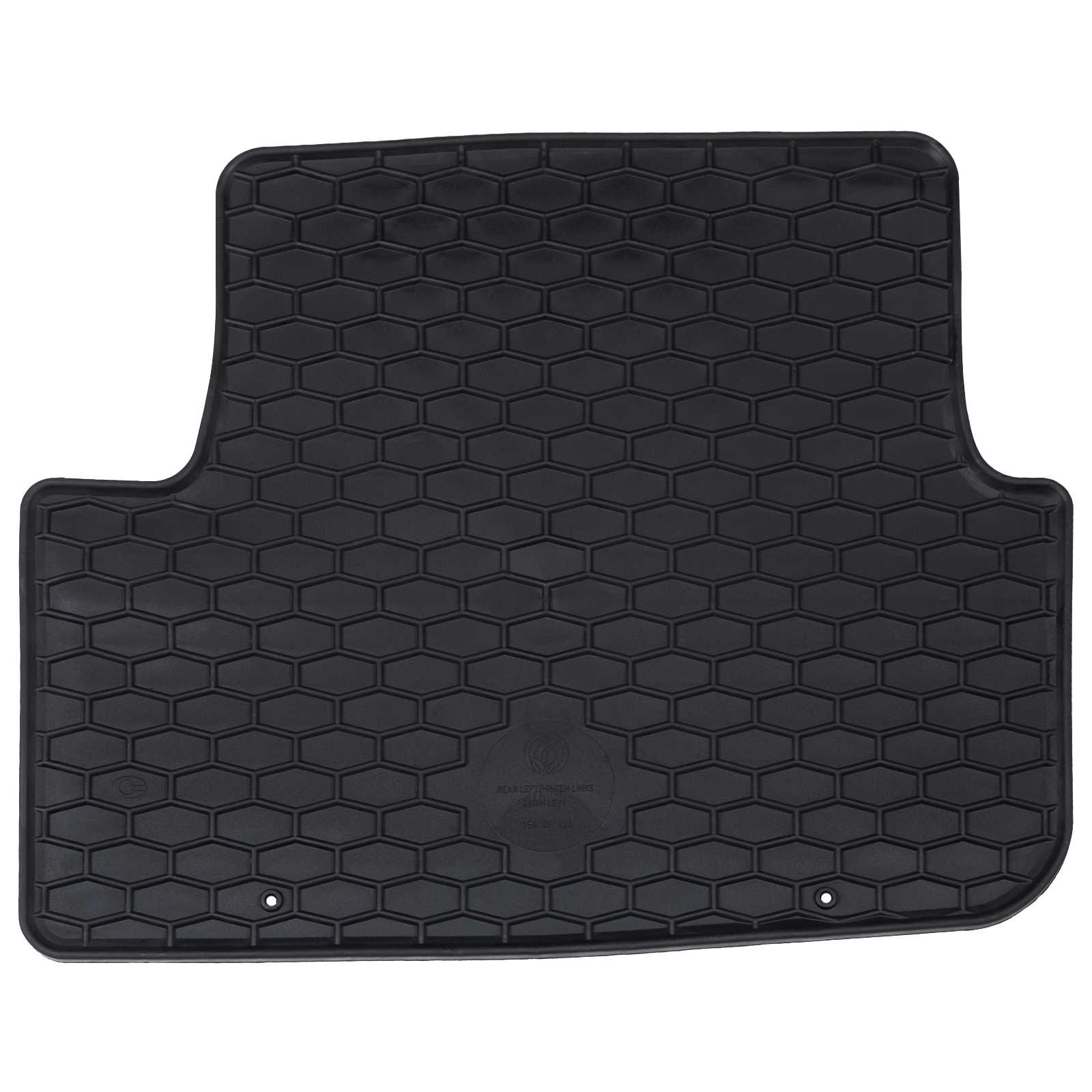 Autofußmatte 4 pcs Schwarz Gummi
