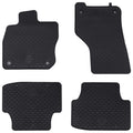 Autofußmatte 4 pcs Schwarz Gummi