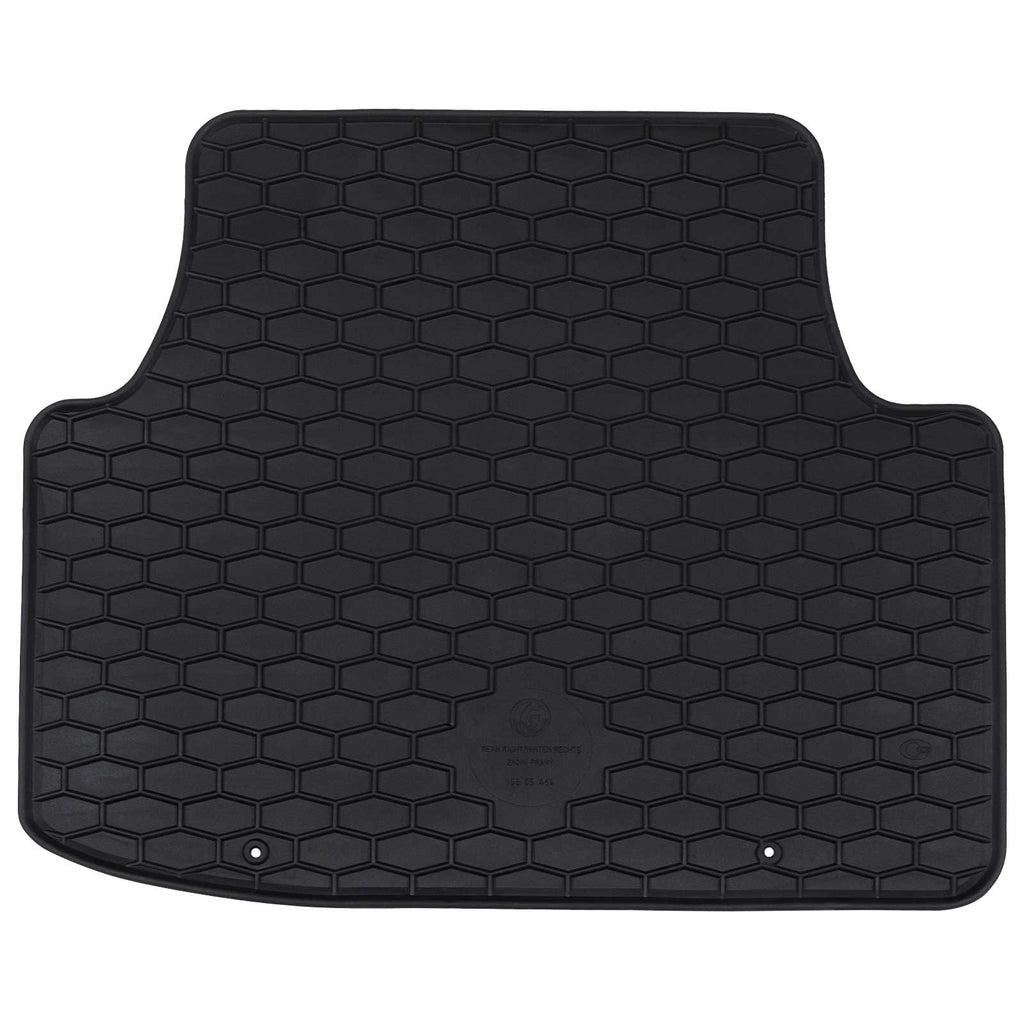 Autofußmatte 4 pcs Schwarz Gummi