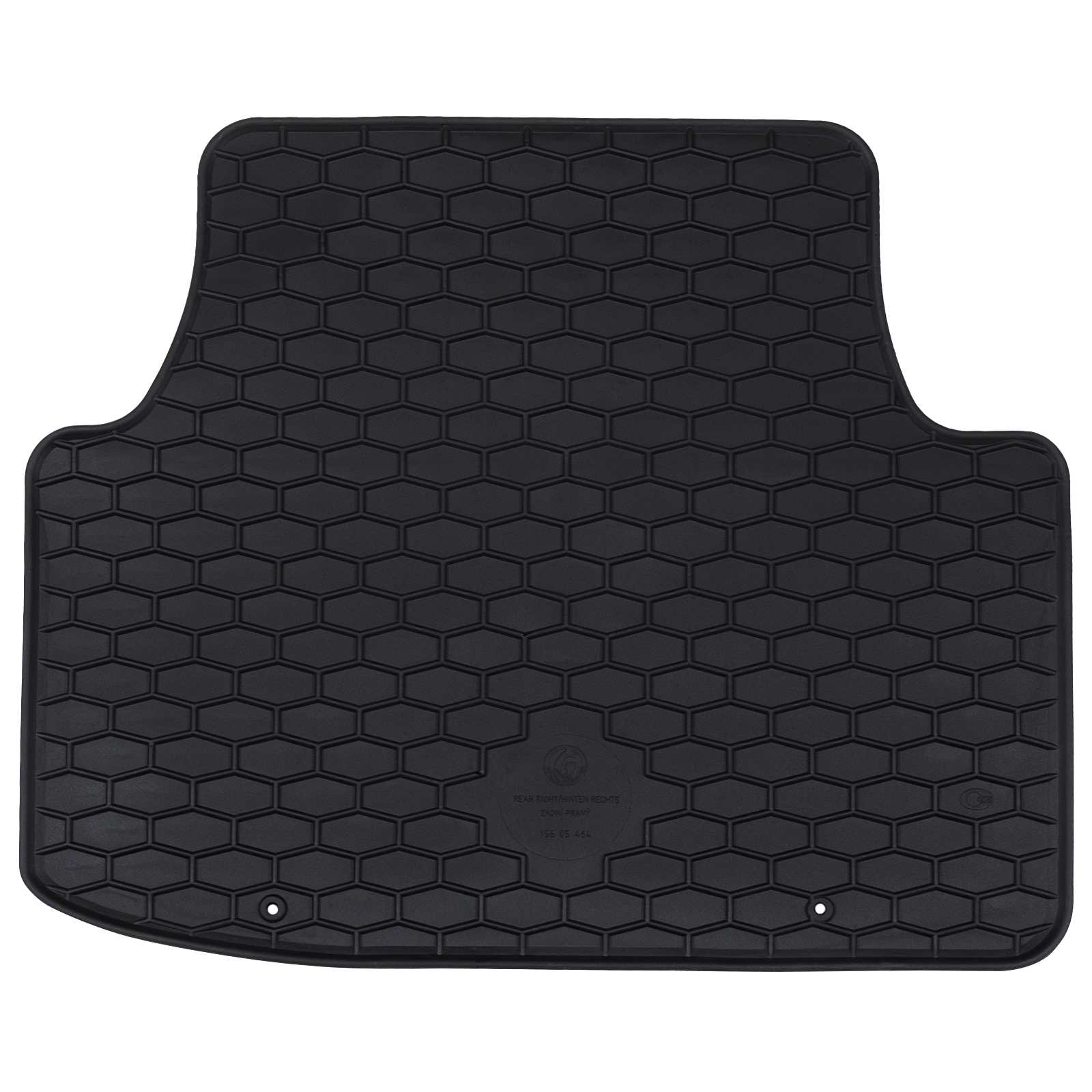 Autofußmatte 4 pcs Schwarz Gummi