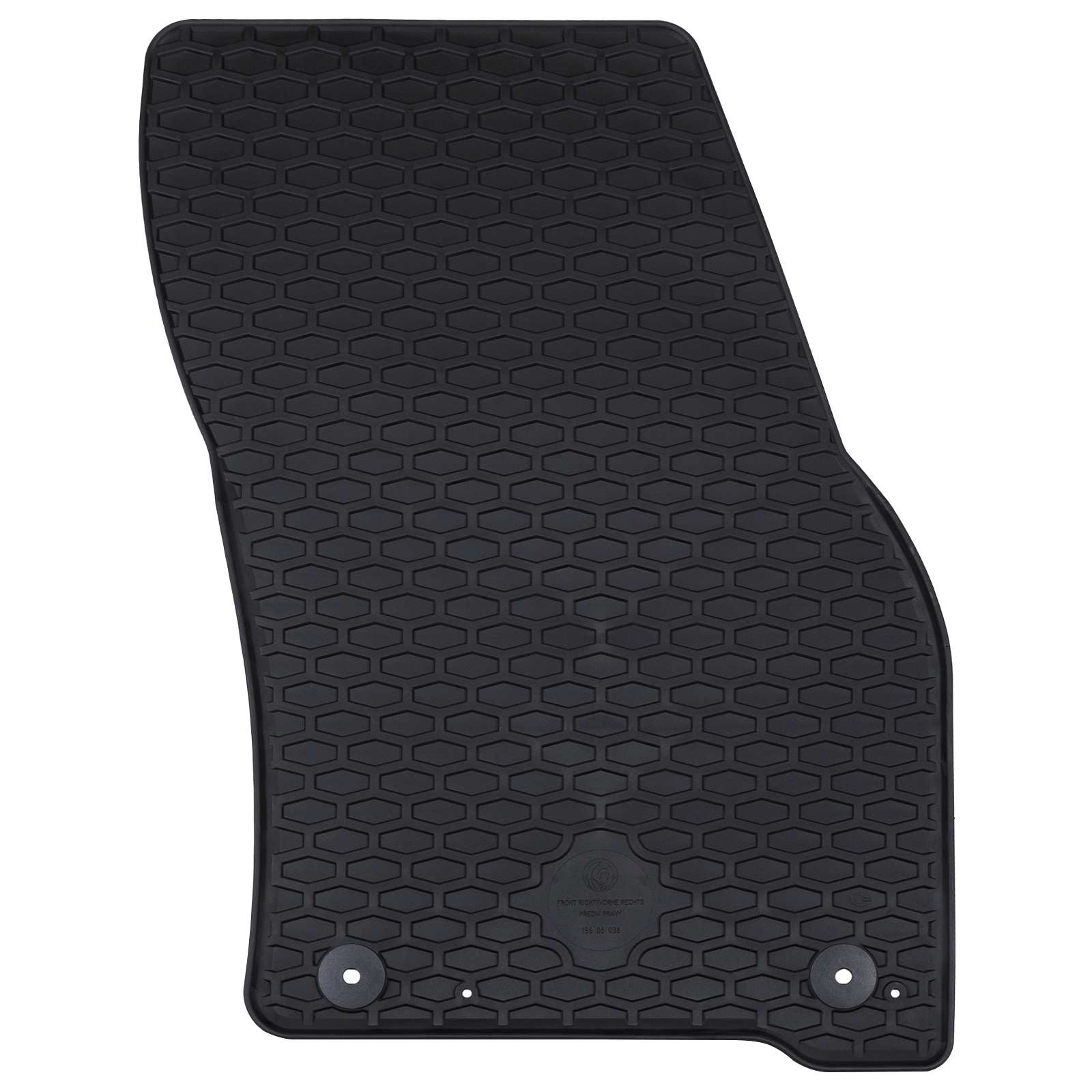 Autofußmatte 4 pcs Schwarz Gummi