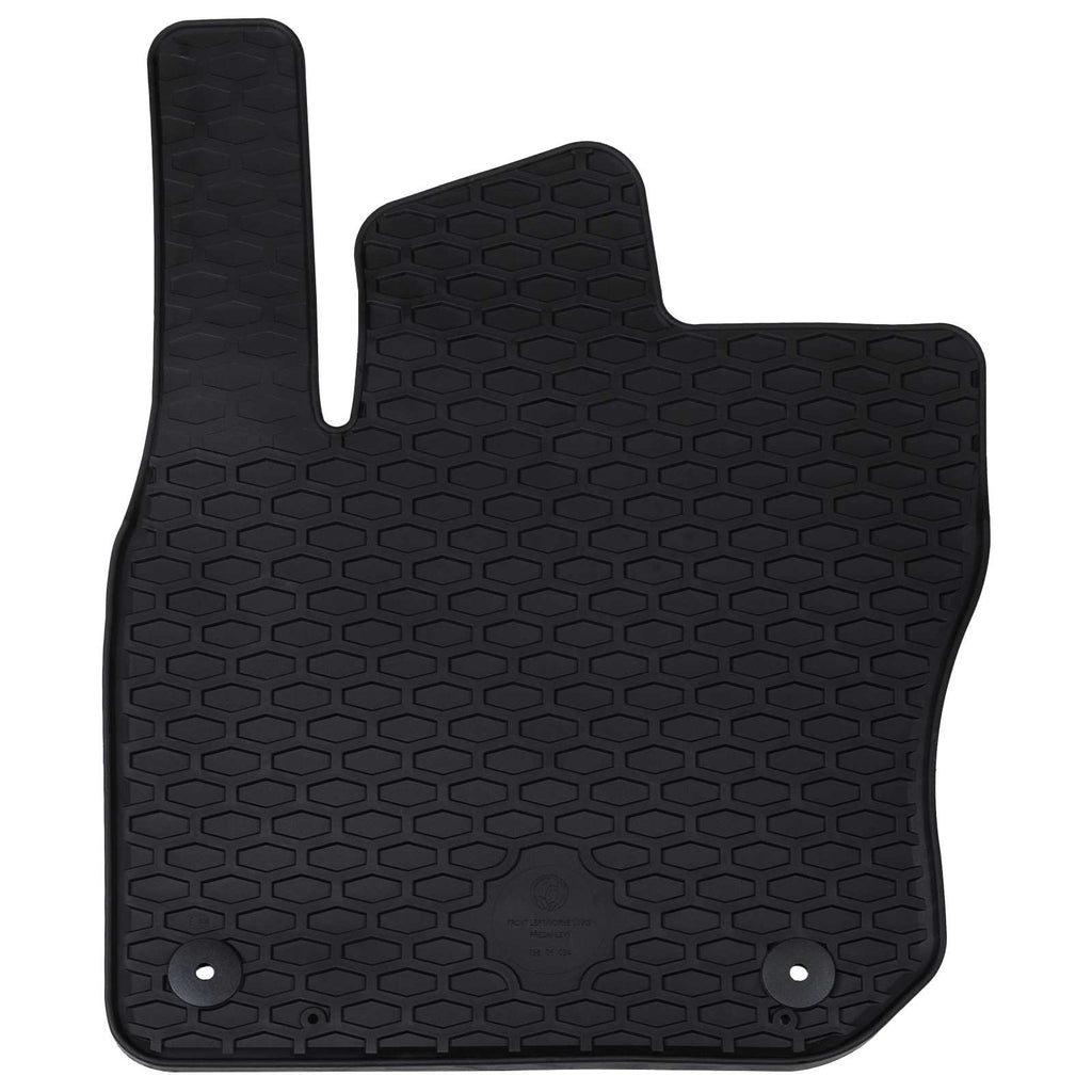 Autofußmatte 4 pcs Schwarz Gummi