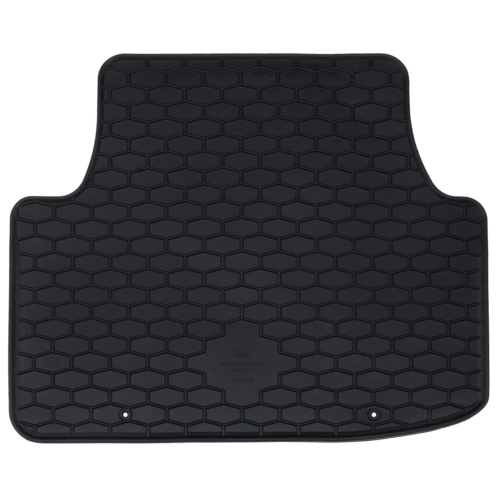 Autofußmatte 4 pcs Schwarz Gummi