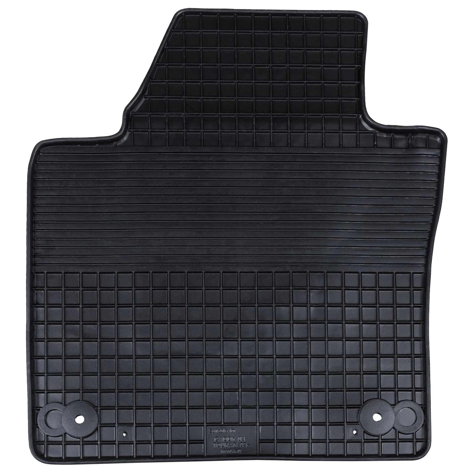 Autofußmatte 4 pcs Schwarz Gummi