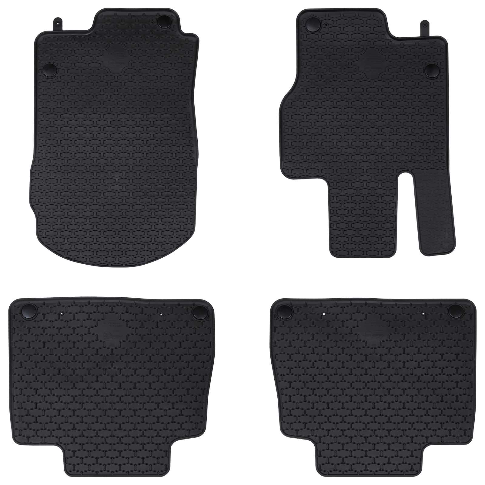 Autofußmatte 4 pcs Schwarz Geeignet für MB GLE , GLS 2019-