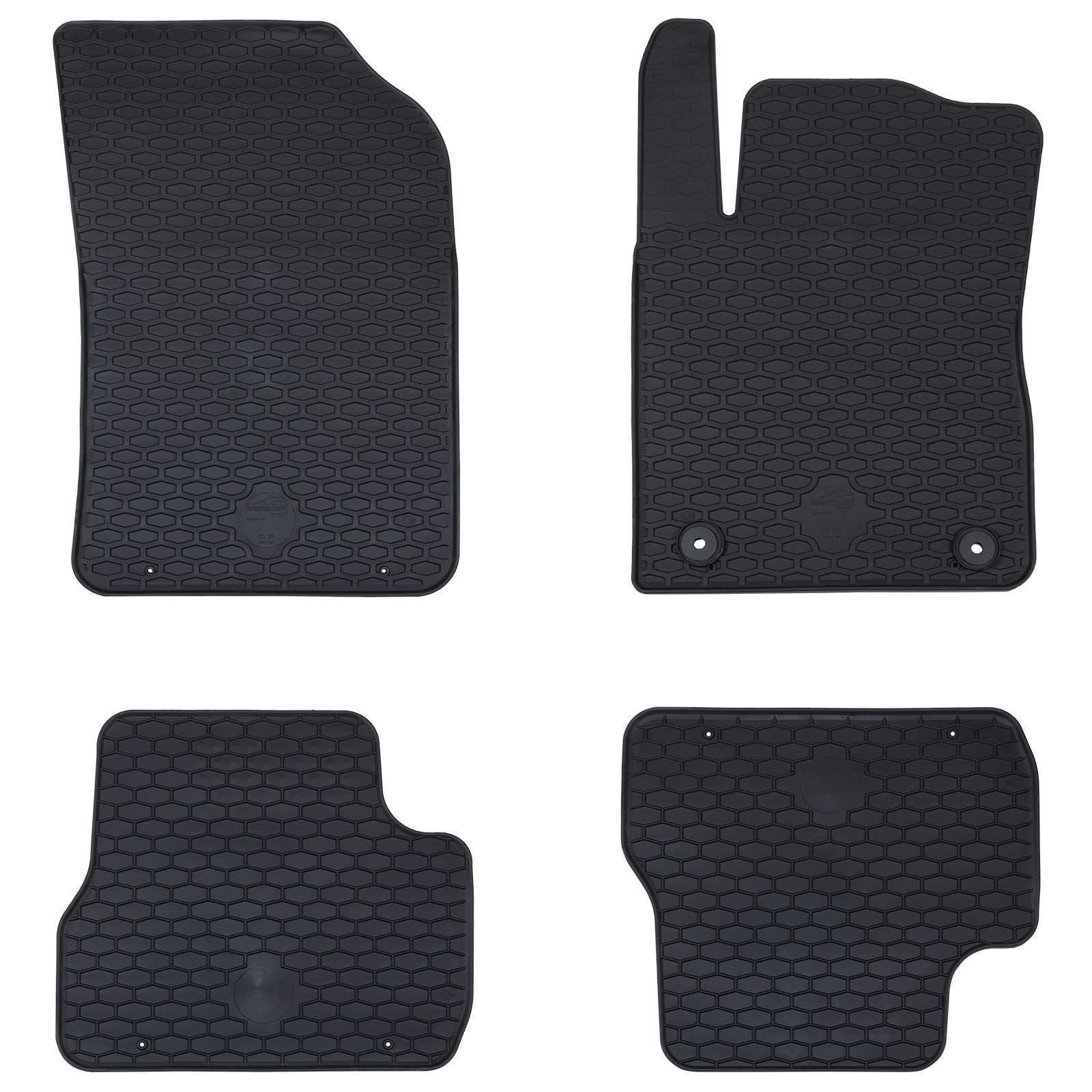 Autofußmatte 4 pcs Schwarz geeignet für C3 2017-2024 Gummi
