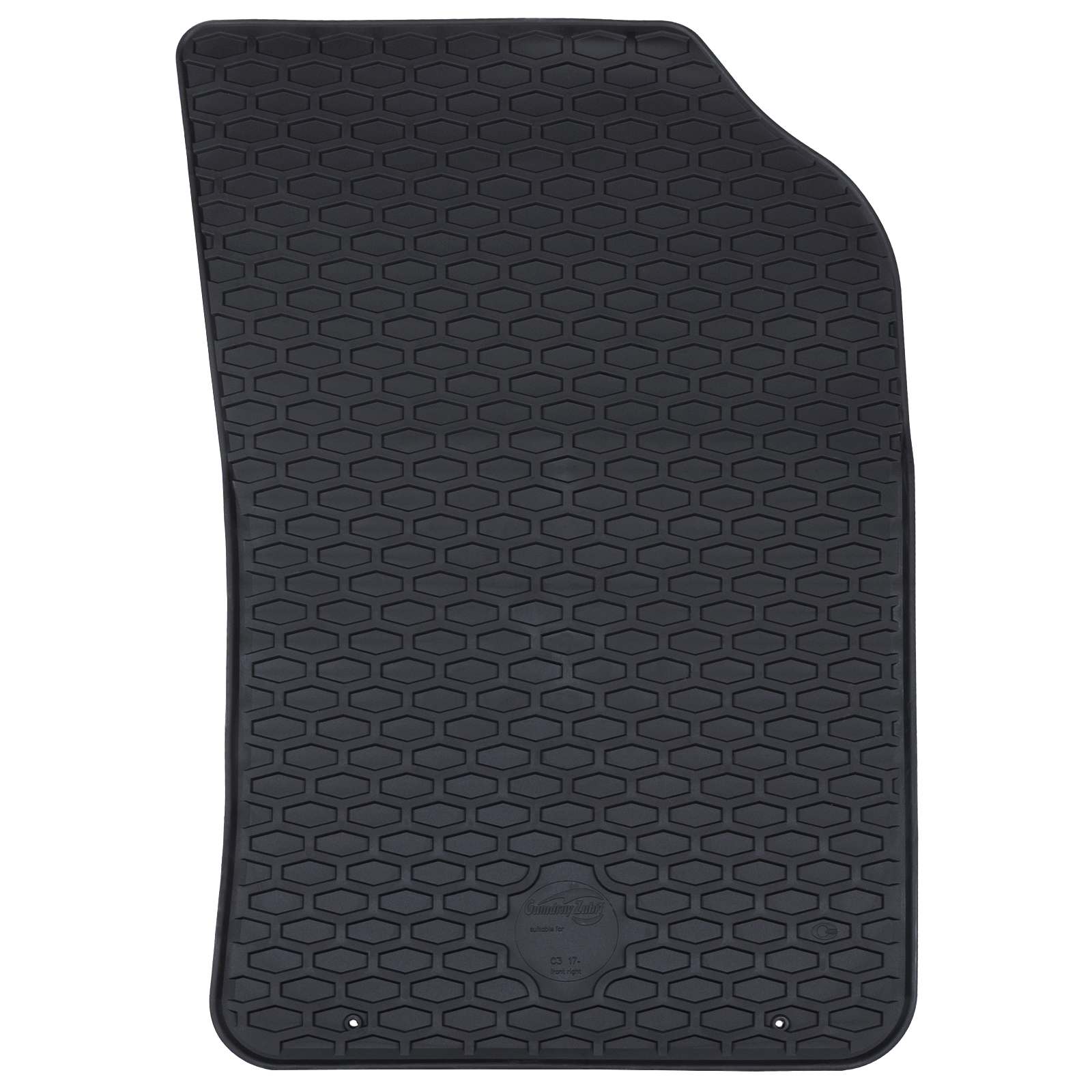 Autofußmatte 4 pcs Schwarz geeignet für C3 2017-2024 Gummi