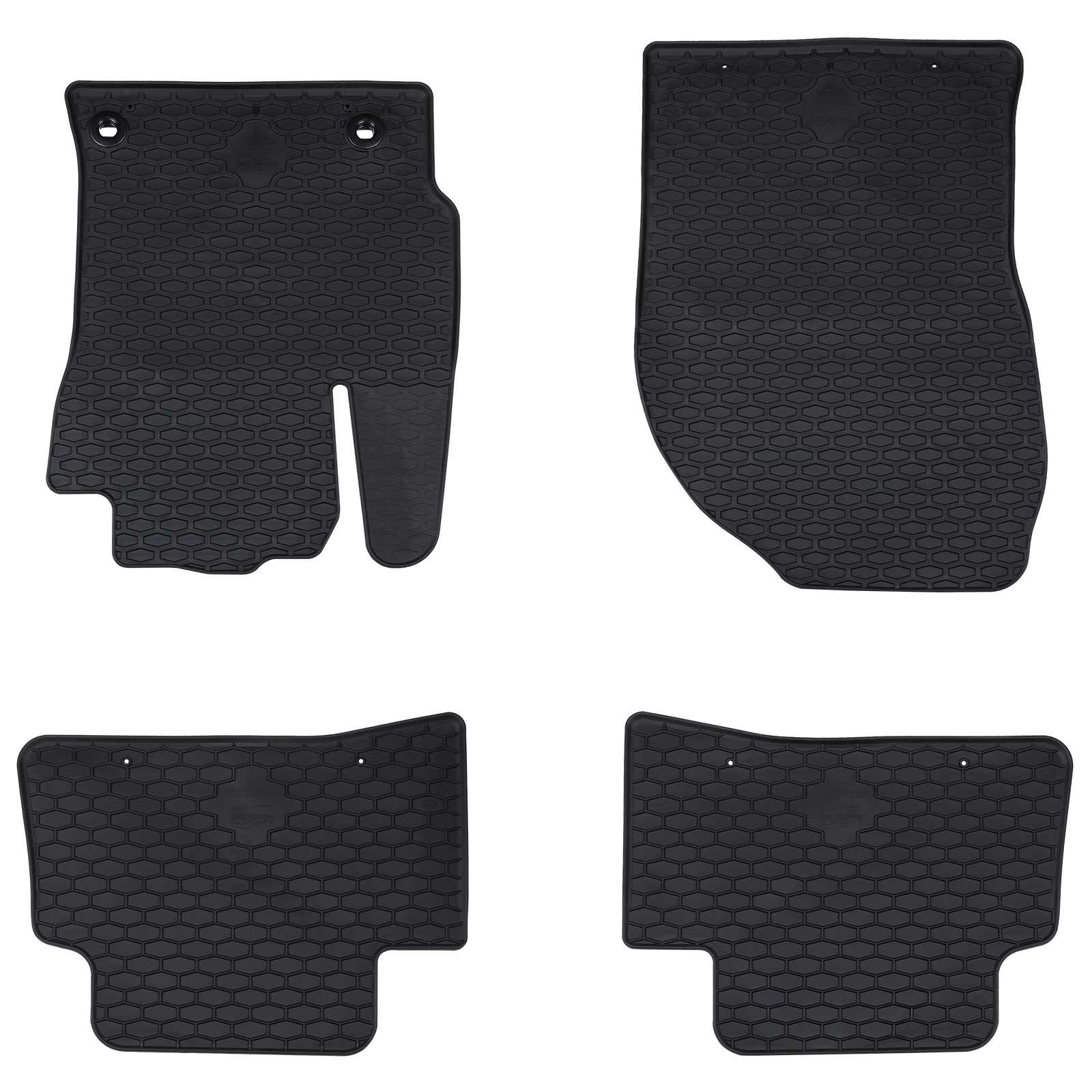 Autofußmatte 4 pcs Schwarz Gummi