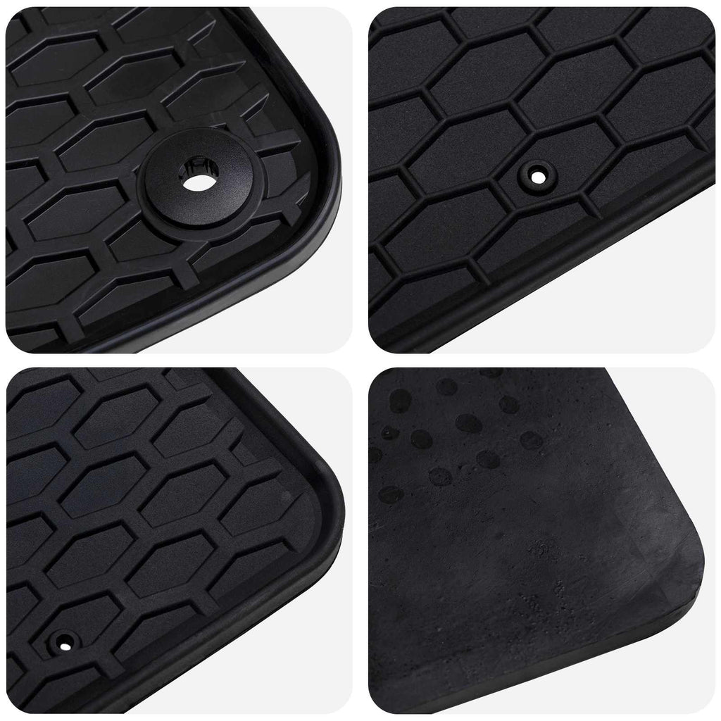 Autofußmatte 4 pcs Schwarz Geeignet für 308 SW 2021- Gummi