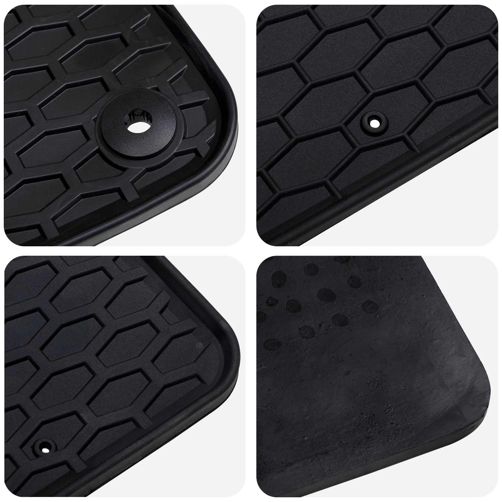 Autofußmatte 4 pcs Schwarz Geeignet für 308 SW 2021- Gummi