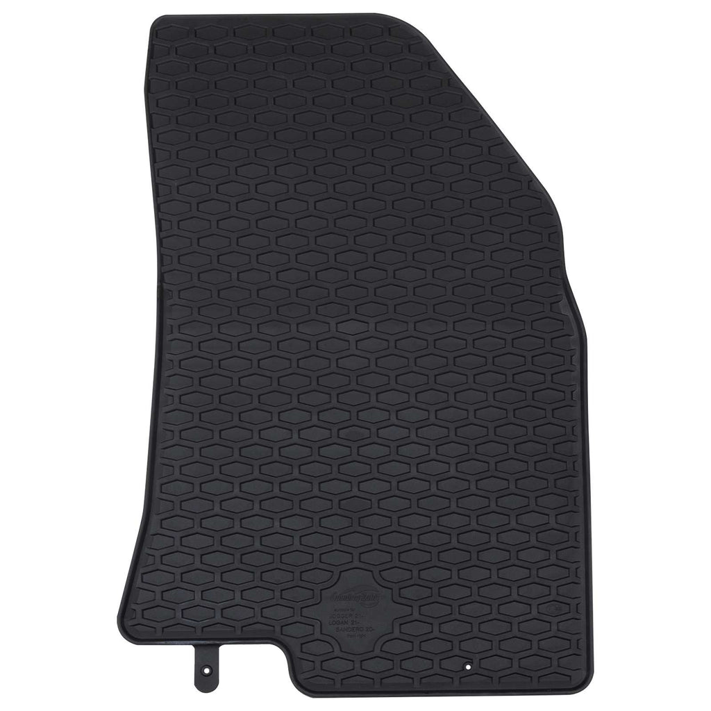Autofußmatte 4 pcs Schwarz geeignet für SANDERO 2020- Gummi