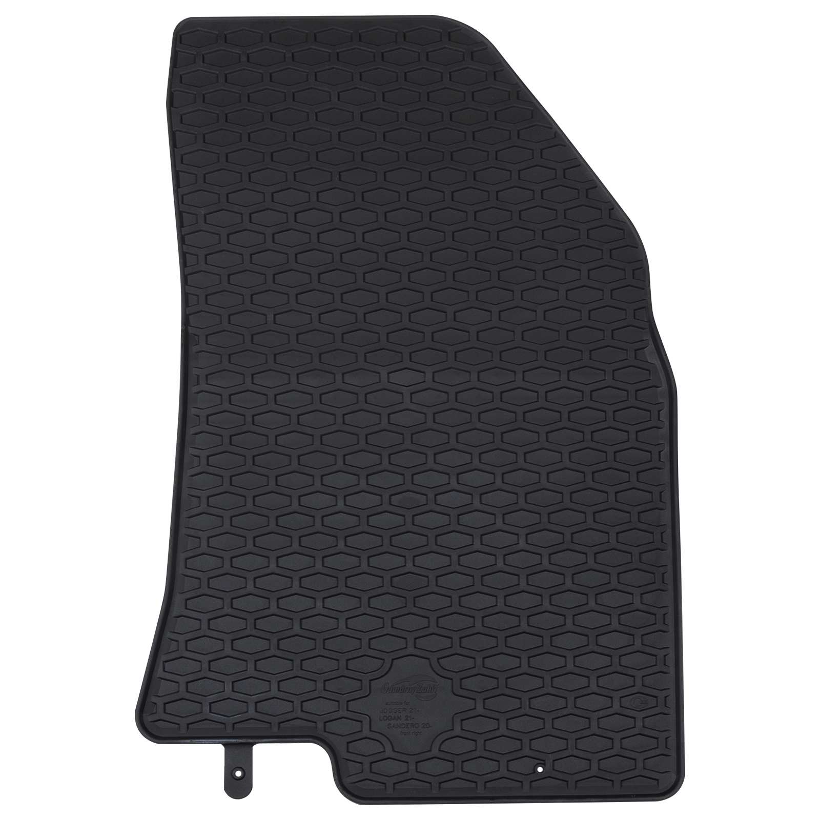Autofußmatte 4 pcs Schwarz geeignet für SANDERO 2020- Gummi