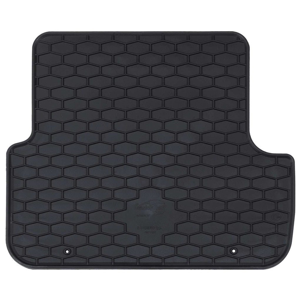 Autofußmatte 4 pcs Schwarz geeignet für SANDERO 2020- Gummi