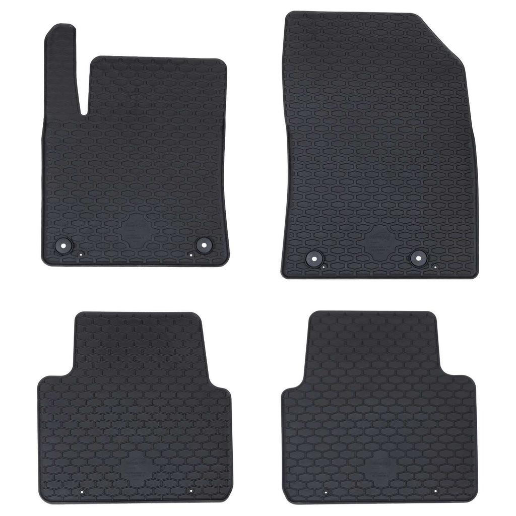 Autofußmatte 4 pcs Schwarz Gummi