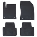 Autofußmatte 4 pcs Schwarz Gummi