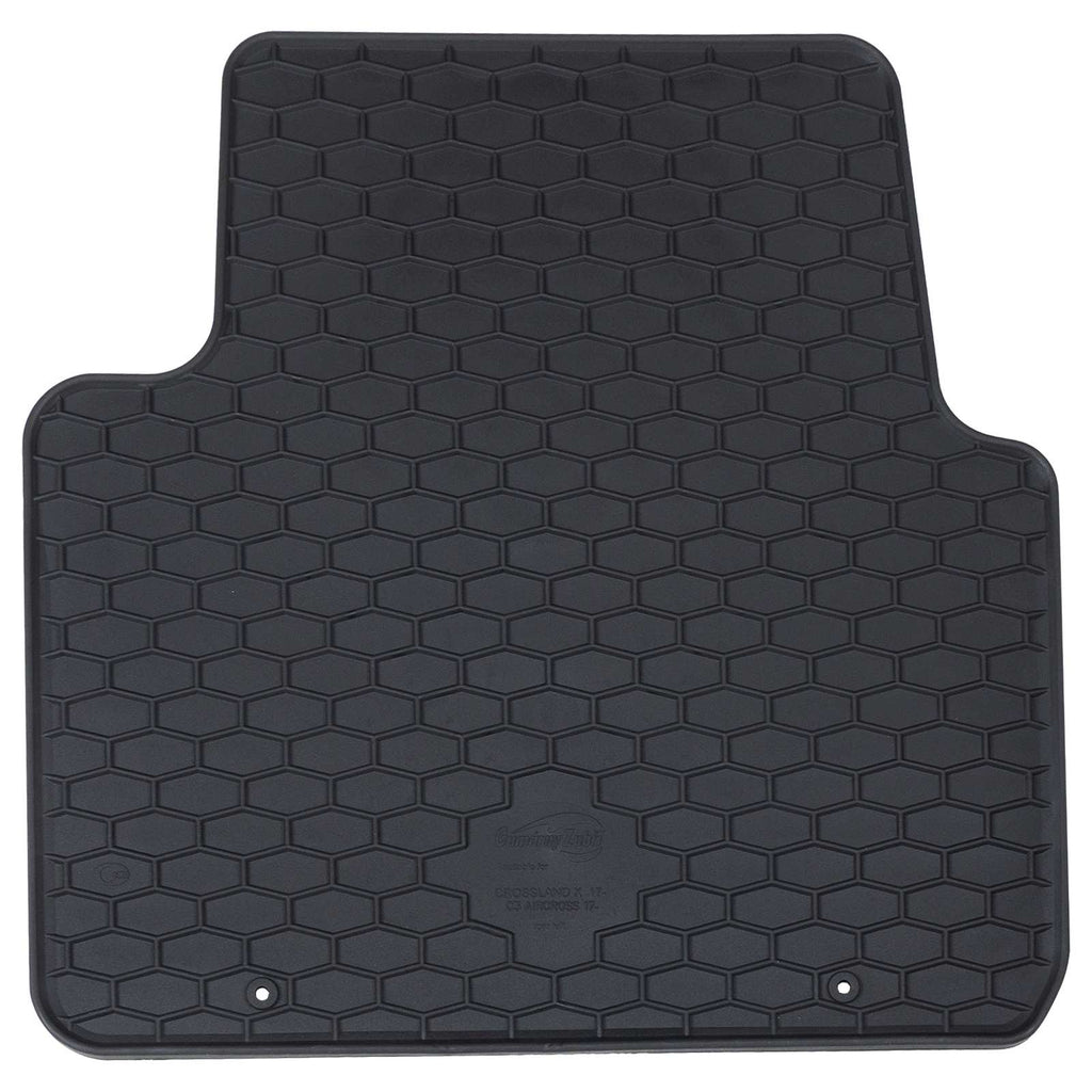 Autofußmatte 4 pcs Schwarz Gummi