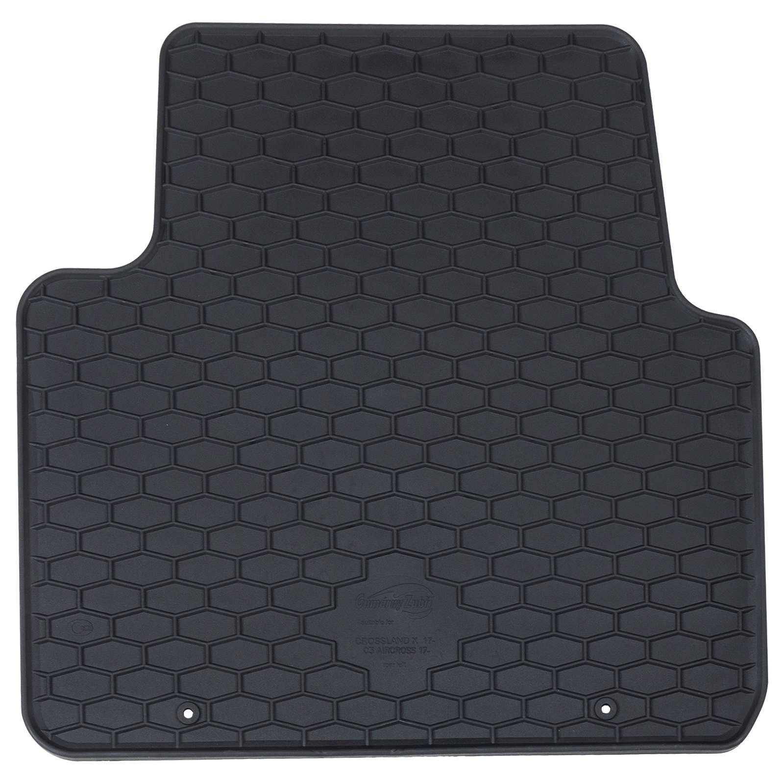 Autofußmatte 4 pcs Schwarz Gummi