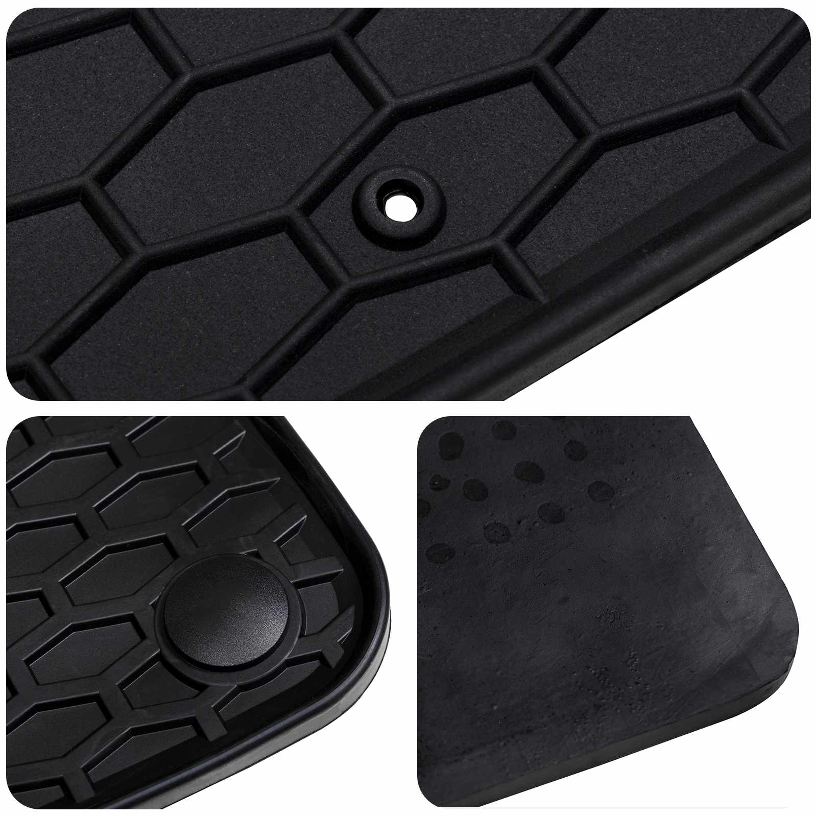 Autofußmatte 4 pcs Schwarz Geeignet für GLC 2016-2022 Gummi
