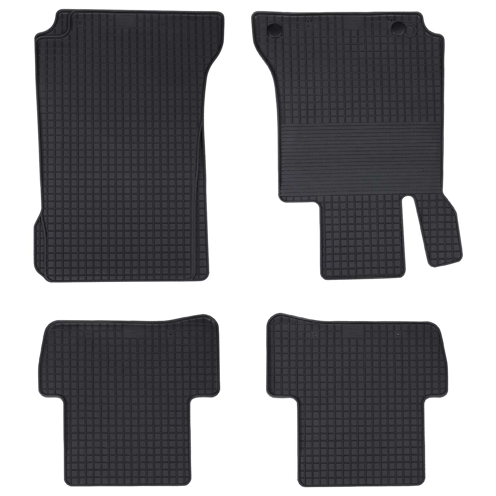 Autofußmatte 4 pcs Schwarz Gummi