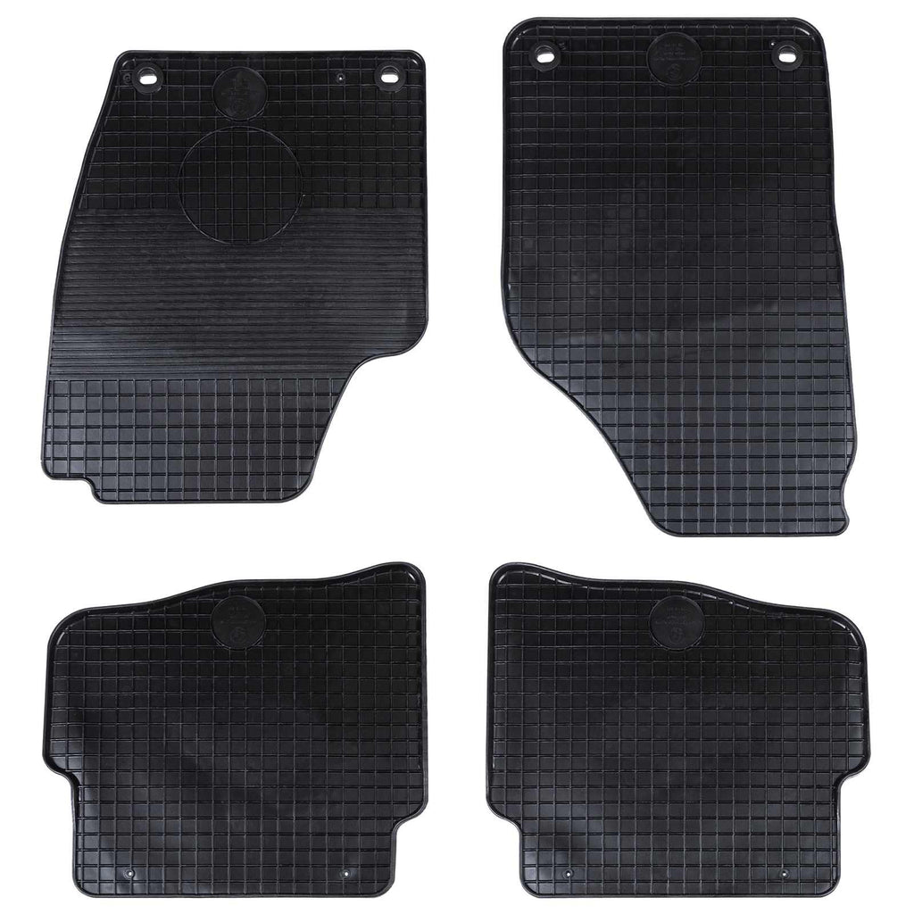 Autofußmatte 4 pcs Schwarz Geeignet für VW POLO 2001-2009 NS