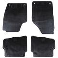 Autofußmatte 4 pcs Schwarz Geeignet für VW POLO 2001-2009 NS