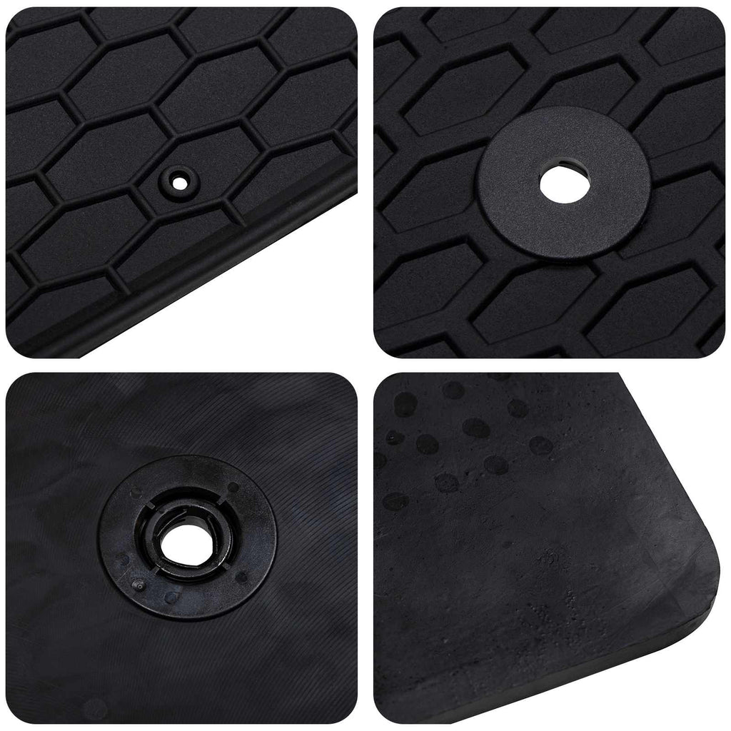 Autofußmatte 4 pcs Schwarz Geeignet für CAPTUR 2020- Gummi