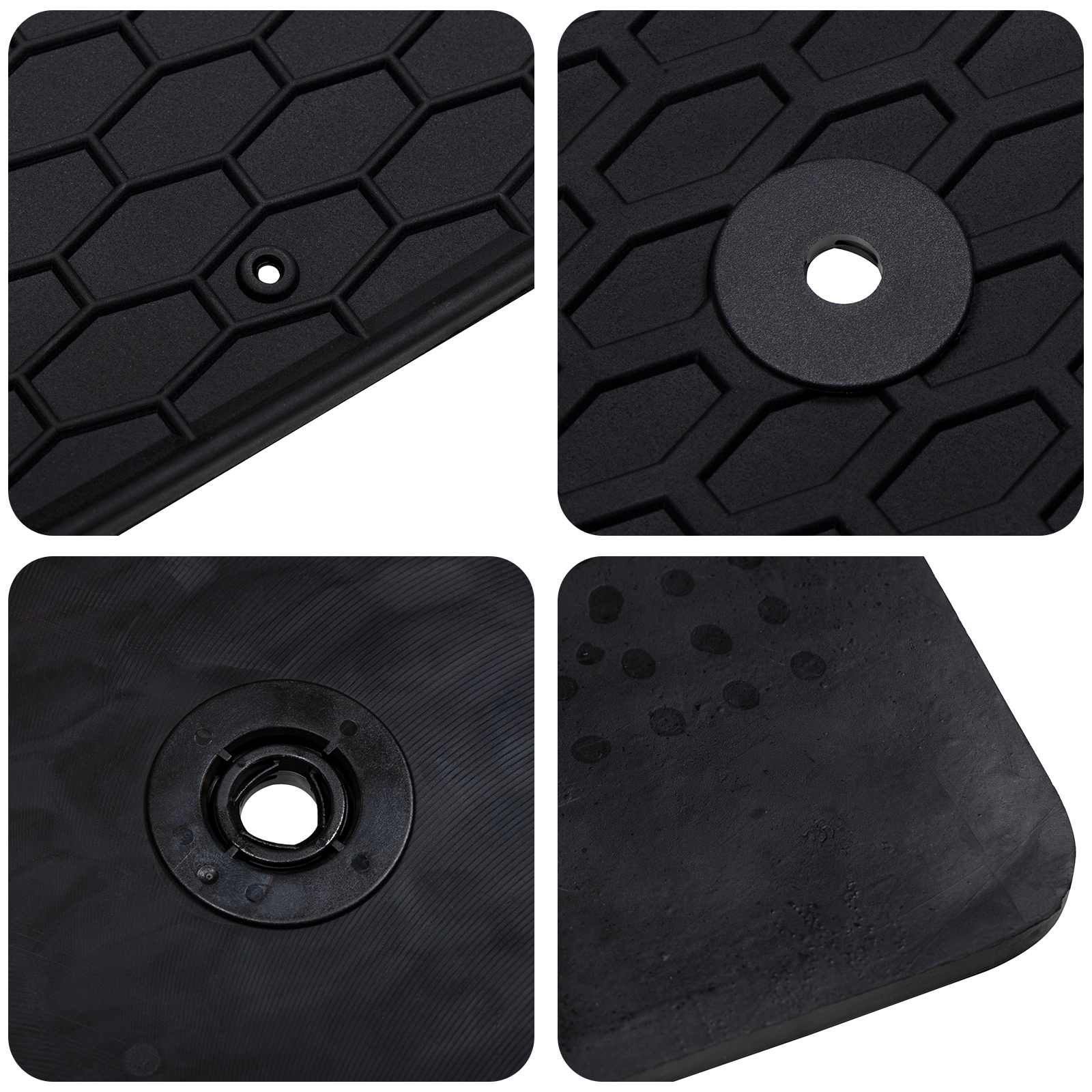 Autofußmatte 4 pcs Schwarz Geeignet für CAPTUR 2020- Gummi