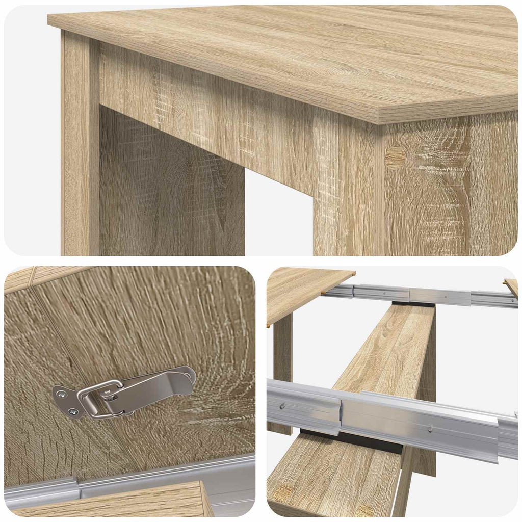 Esstisch 180 x 85 x 75 cm Holzwerkstoff Sonoma-Eiche