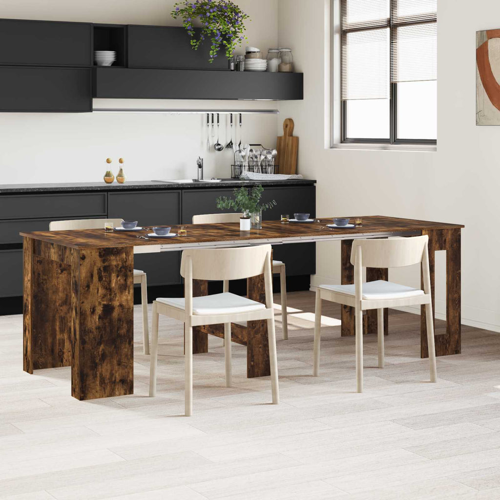 Esstisch 240 x 85 x 75 cm Holzwerkstoff Geräucherte Eiche
