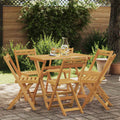 Klappbare Gartenstühle 6 pcs Natur 40 x 53 x 80 cm