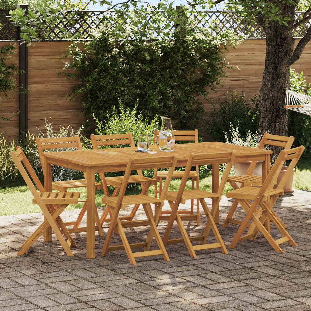 Außen Bistro-Stühle 8 pcs Natur 40 x 53 x 80 cm