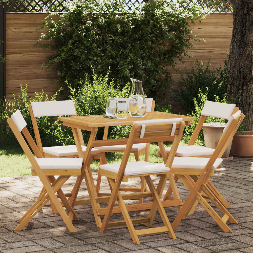 Außen Bistro-Stühle 6 pcs Cremeweiß 40 x 53 x 80 cm