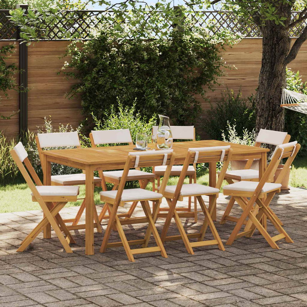 Außen Bistro-Stühle 8 pcs Cremeweiß 40 x 53 x 80 cm