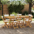 Außen Bistro-Stühle 8 pcs Cremeweiß 40 x 53 x 80 cm