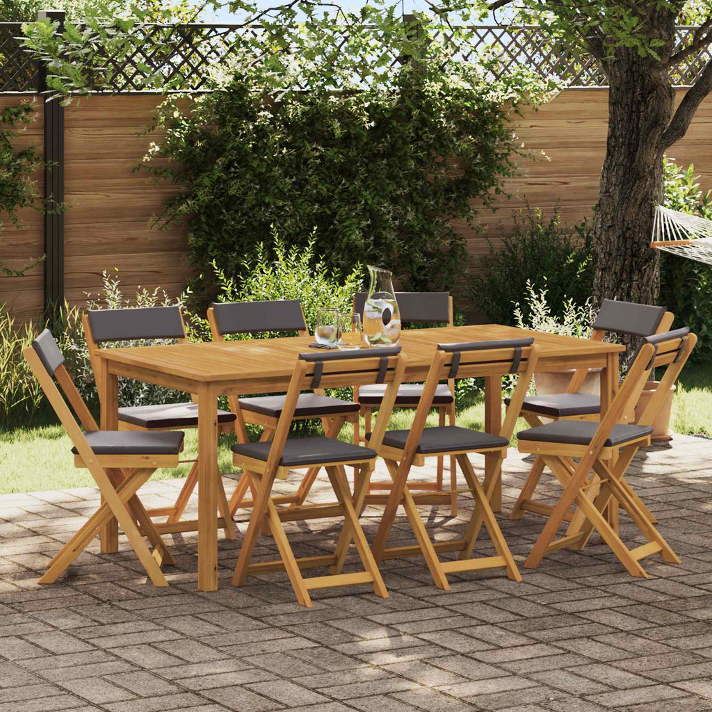 Außen Bistro-Stühle 8 pcs Dunkelgrau 40 x 53 x 80 cm