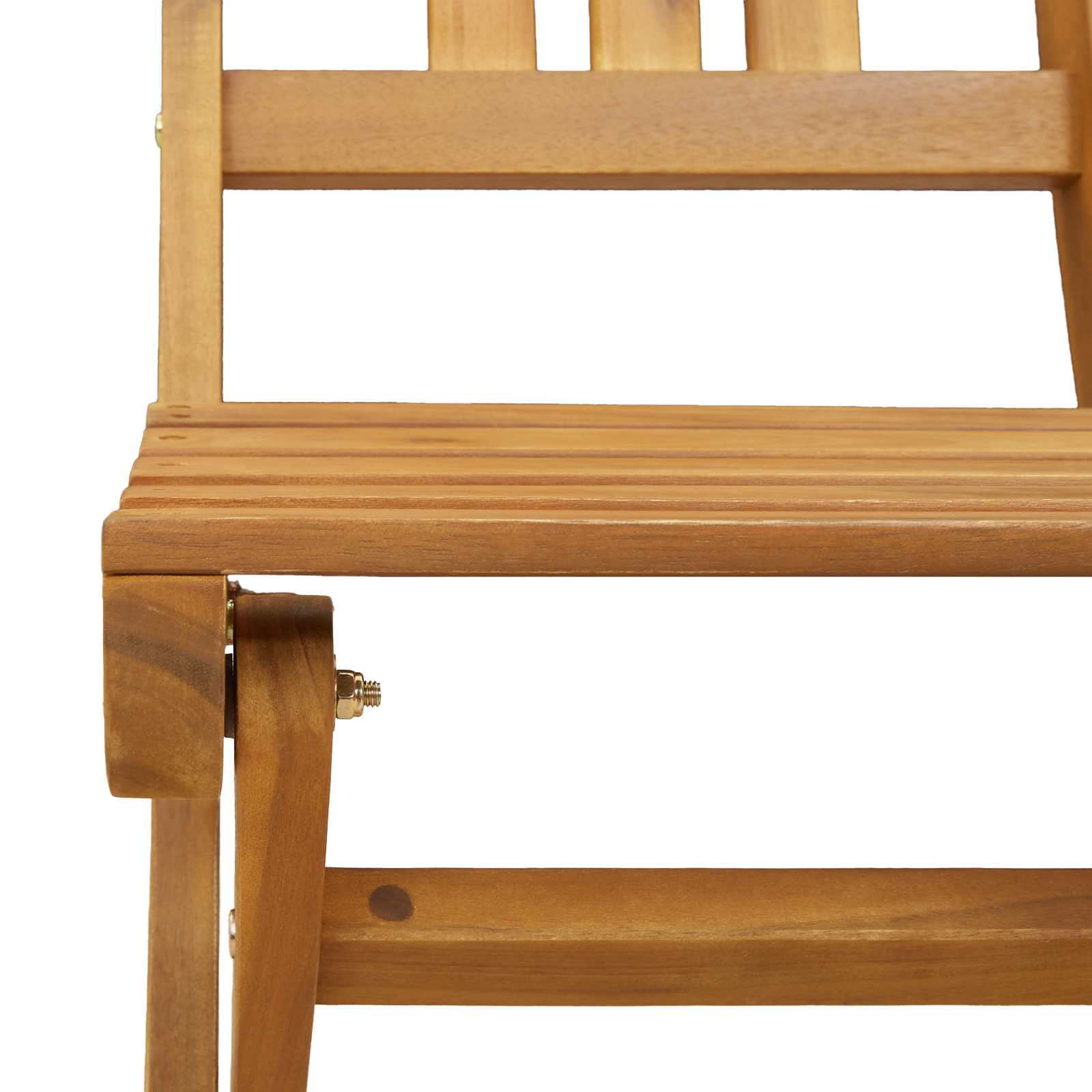 Außen Bistro-Stühle 6 pcs Natur Massivholz Akazie