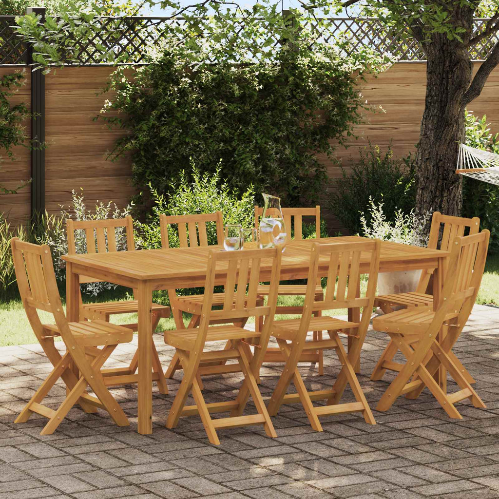 Außen Bistro-Stühle mit Kissen 8 pcs Natur 40 x 42 x 85 cm