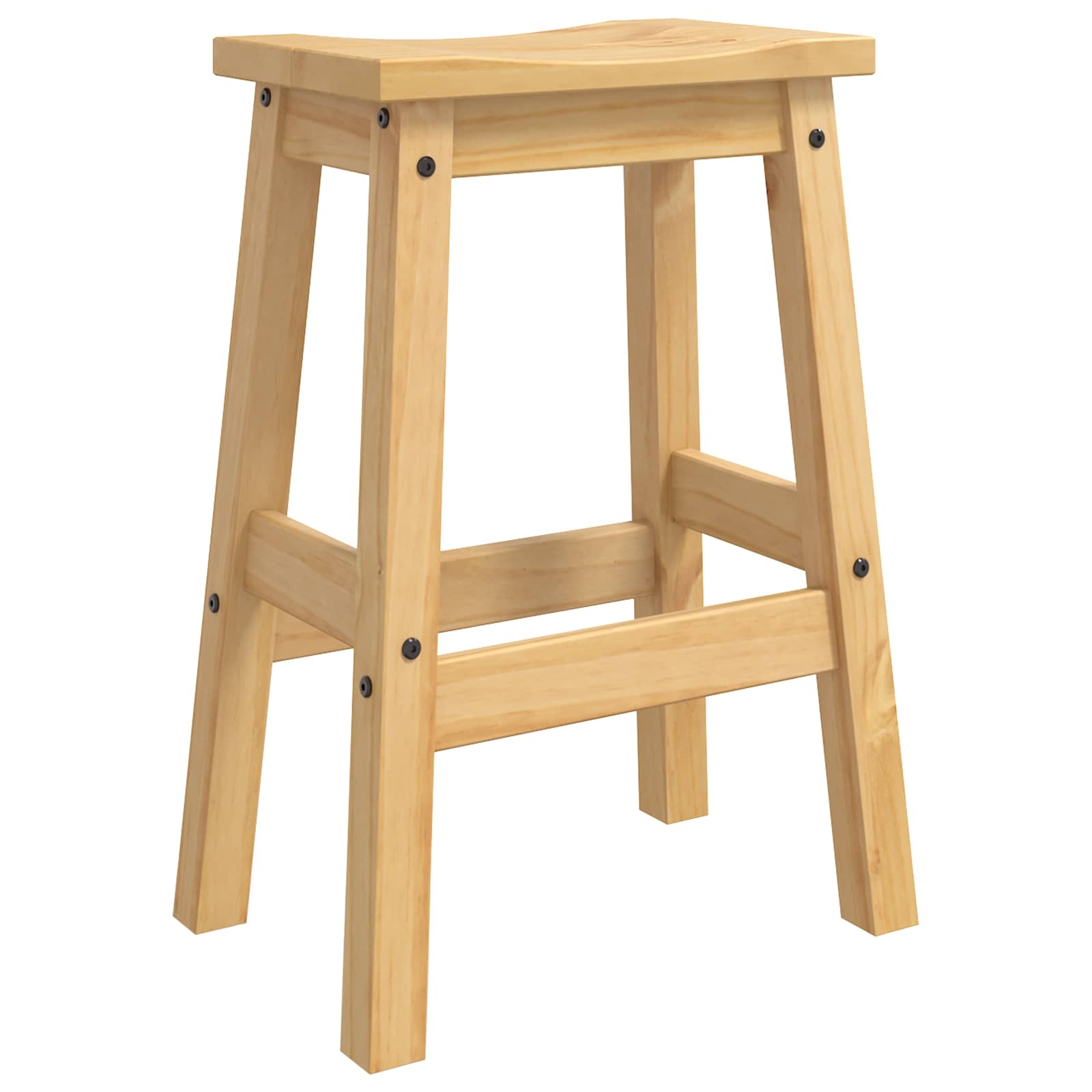 Barhocker 2 pcs Honigwachs 44 x 30 x 63 cm Massiv-Kiefer