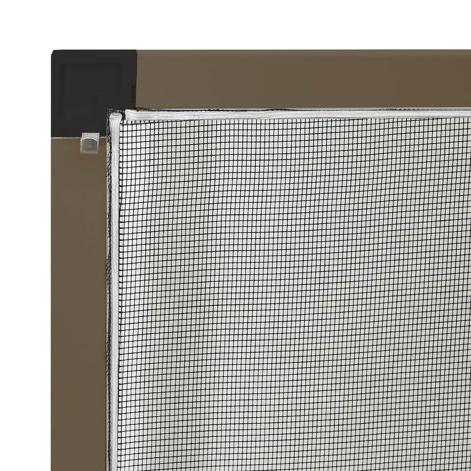 Insektenschutz für Fenster Braun 110 x 130 cm