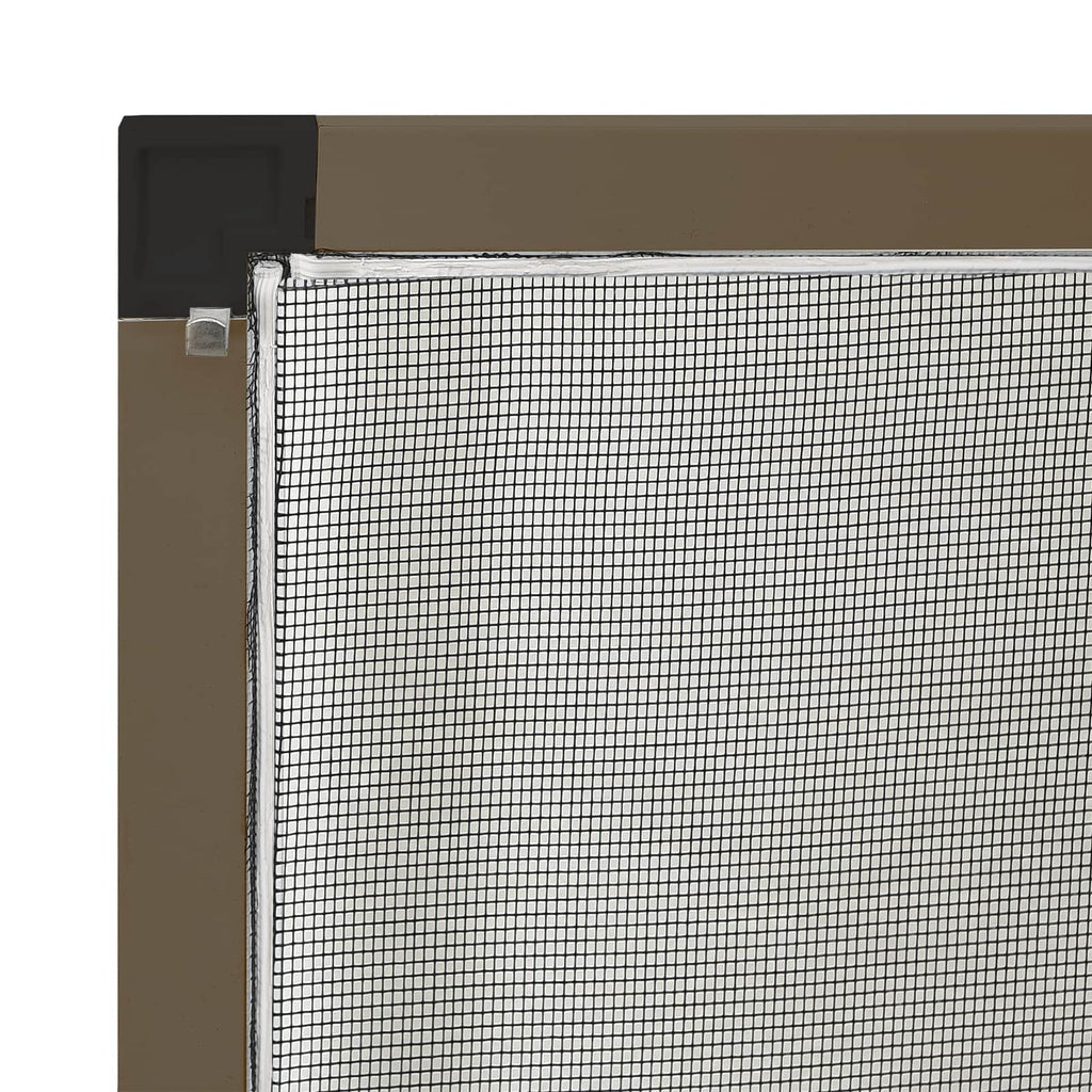 Insektenschutz für Fenster Braun 120 x 140 cm