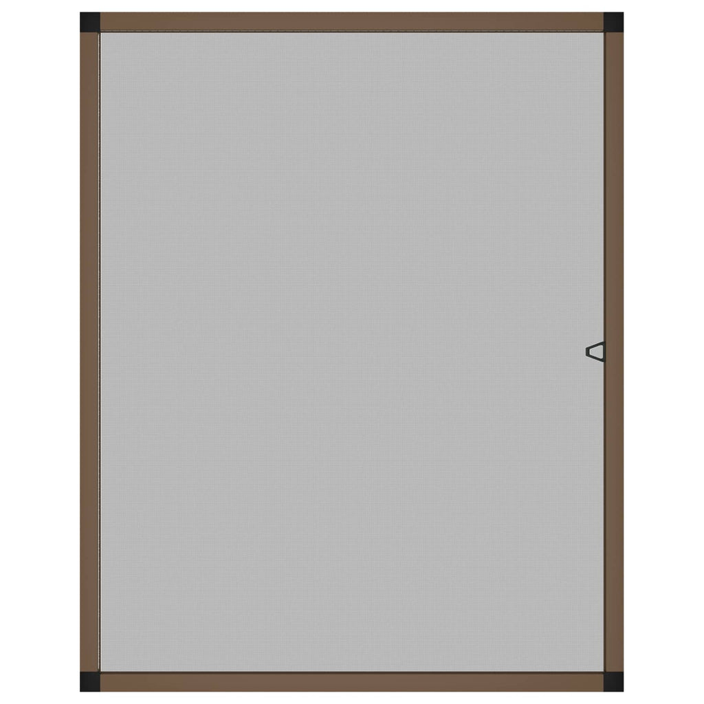 Insektenschutz für Fenster Braun 120 x 140 cm