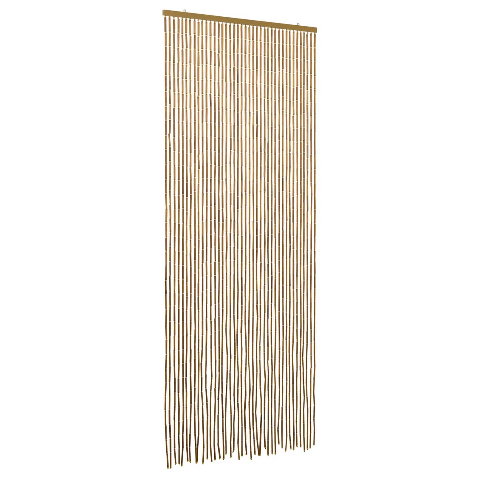 Insektentürvorhang Mehrfarbig 90 x 200 cm Bambus