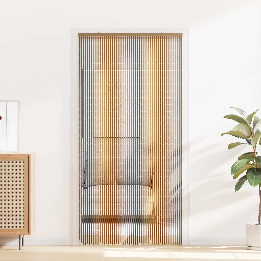 Insektentürvorhang Mehrfarbig 100 x 200 cm Bambus