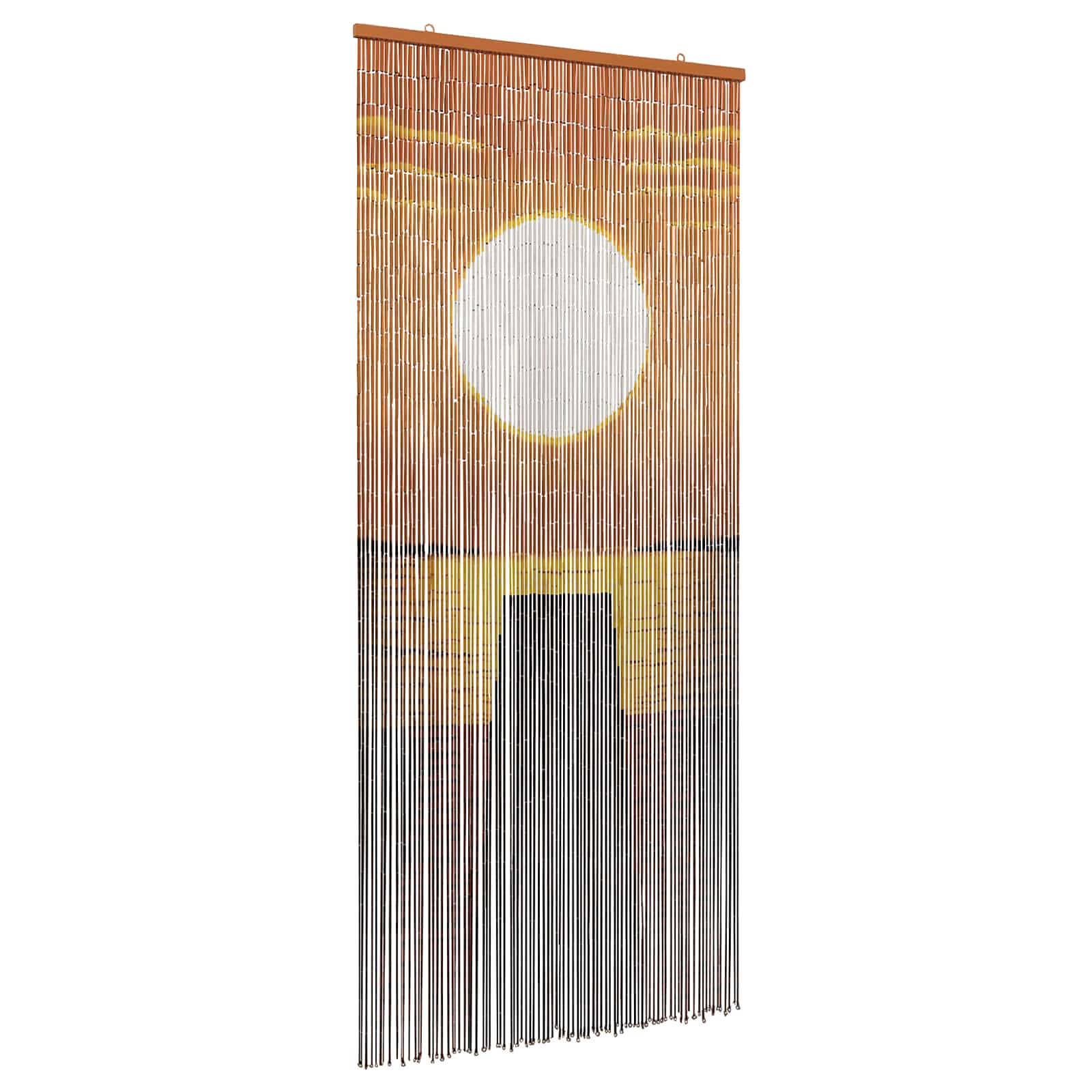 Insektentürvorhang Mehrfarbig 200 x 90 cm Bambus