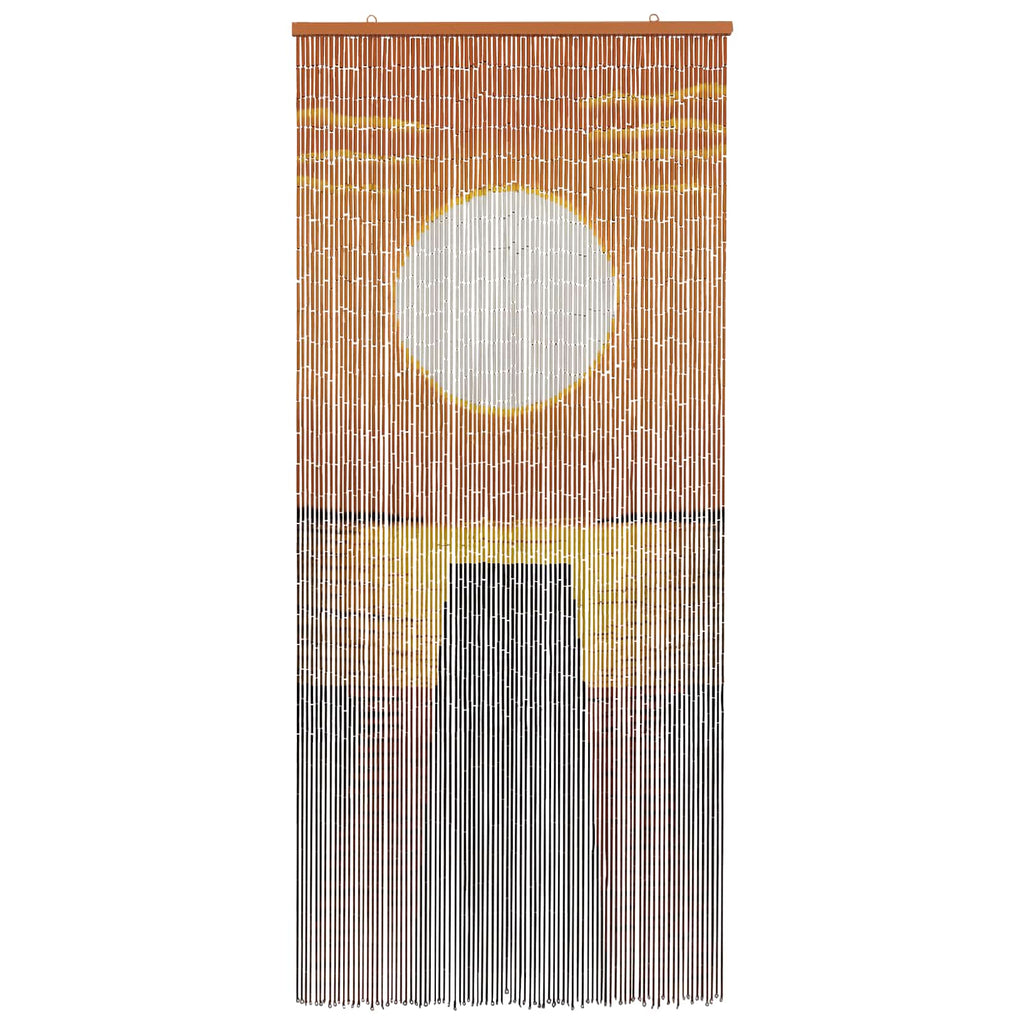 Insektentürvorhang Mehrfarbig 200 x 90 cm Bambus