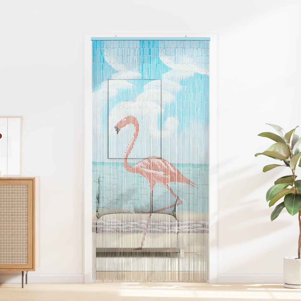 Insektentürvorhang Mehrfarbig 200 x 100 cm Bambus