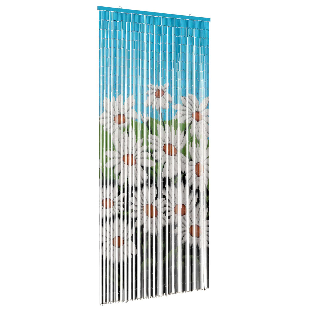 Insektentürvorhang Mehrfarbig 200 x 90 cm Bambus