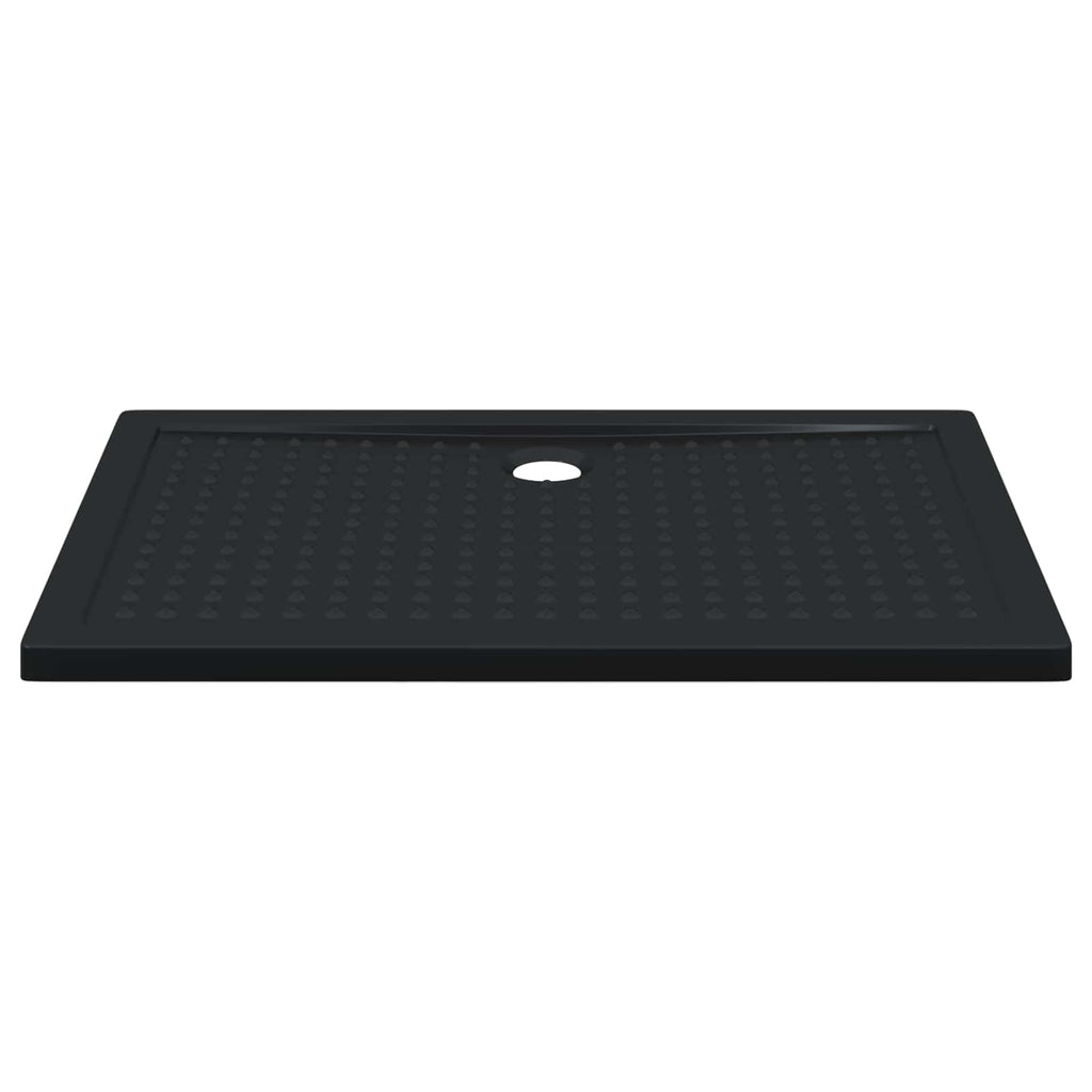 Duschbodenablage mit Punkten Schwarz 120 x 80 x 4 cm ABS
